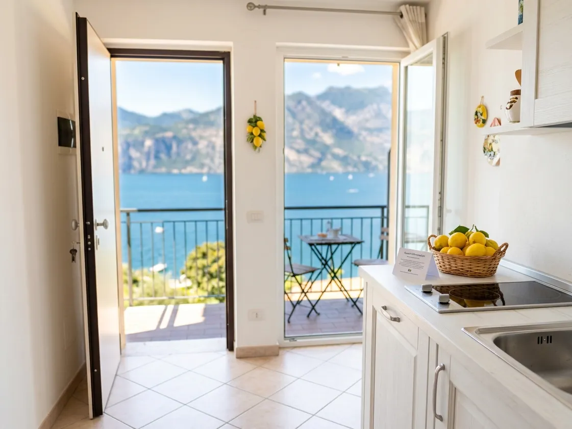 Alloggio Airbnb sul Lago di Garda pronto per il check-in dopo le pulizie PerfectClean